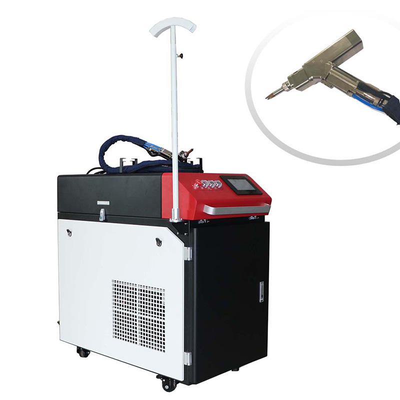 С ръчна ръчна висококачествена автоматична машина за лазерно заваряване на влакна за медни месинги от неръждаема стомана
